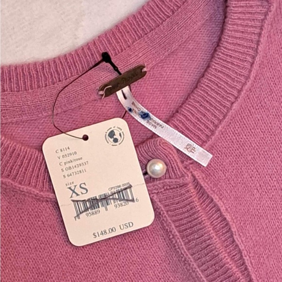 Free People Pearl Button 100% Cashmere Cardigan Sweater - Picture 3 of 9